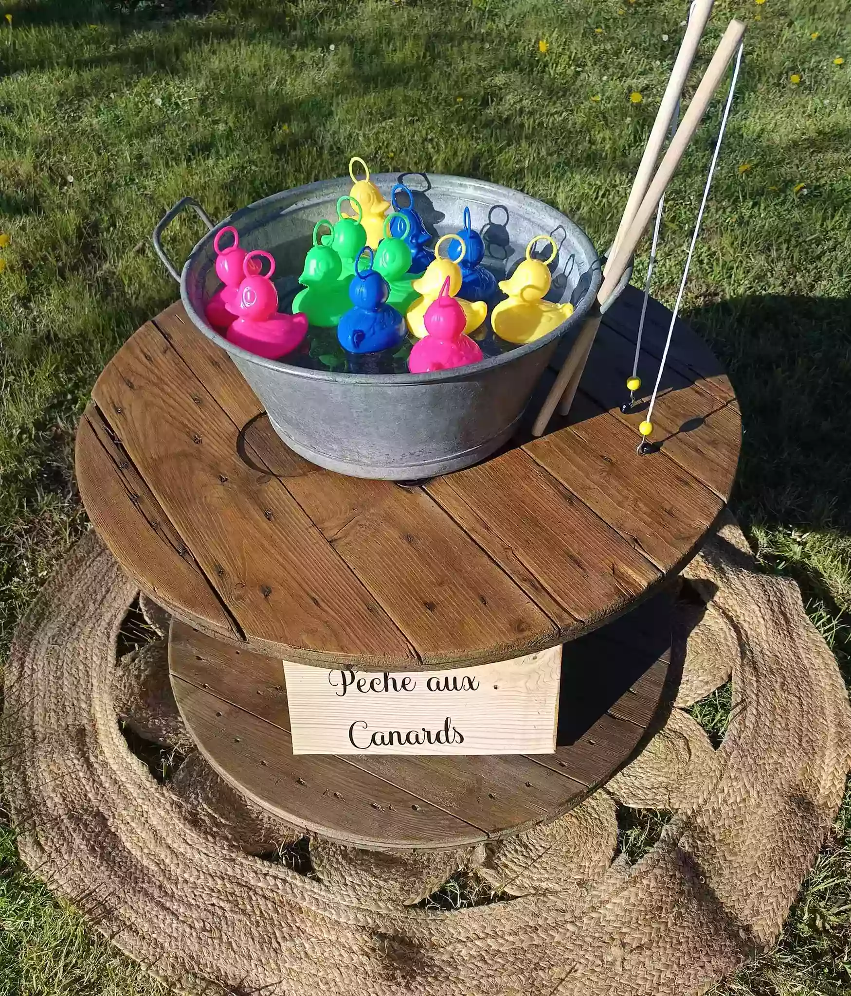 Pêche aux canards Location de jeux en bois pour événement